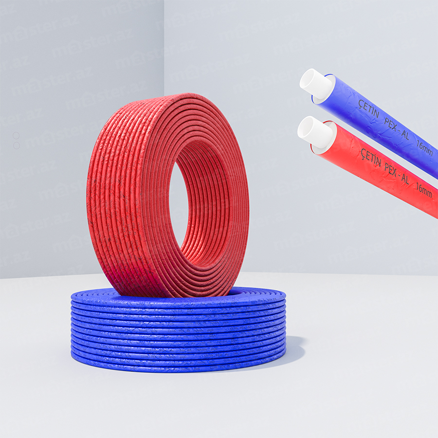 Metak oksigen baryerli Pex-b borusu 16-lıq