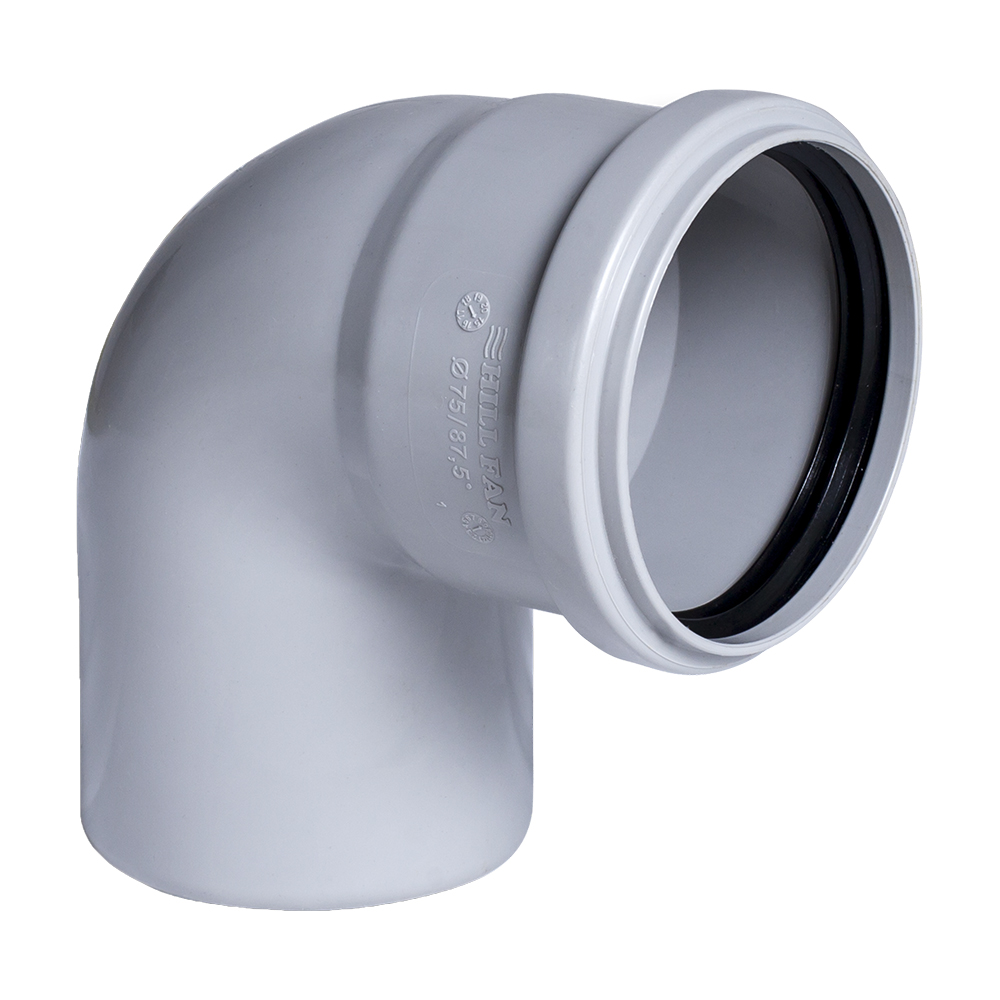 DİRSƏK (KANALİZASİYA) 90° 75 MM