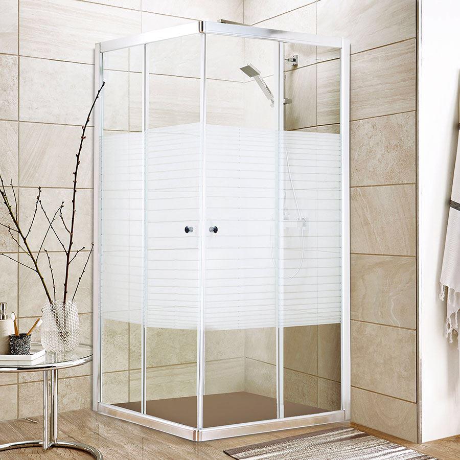 DKK090120 Durul Zolaqlı mat Duş Kabin 90×90