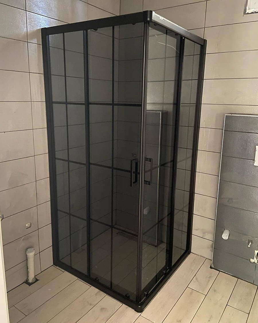 N/A Duş kabin Black Glass 90×90 