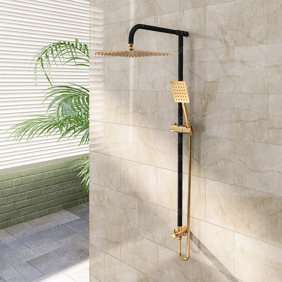 NATS Duş Seti N 600DN Premium Black Gold 