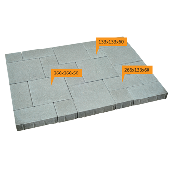 Səki daşı İçəri şəhər 266x133x60mm