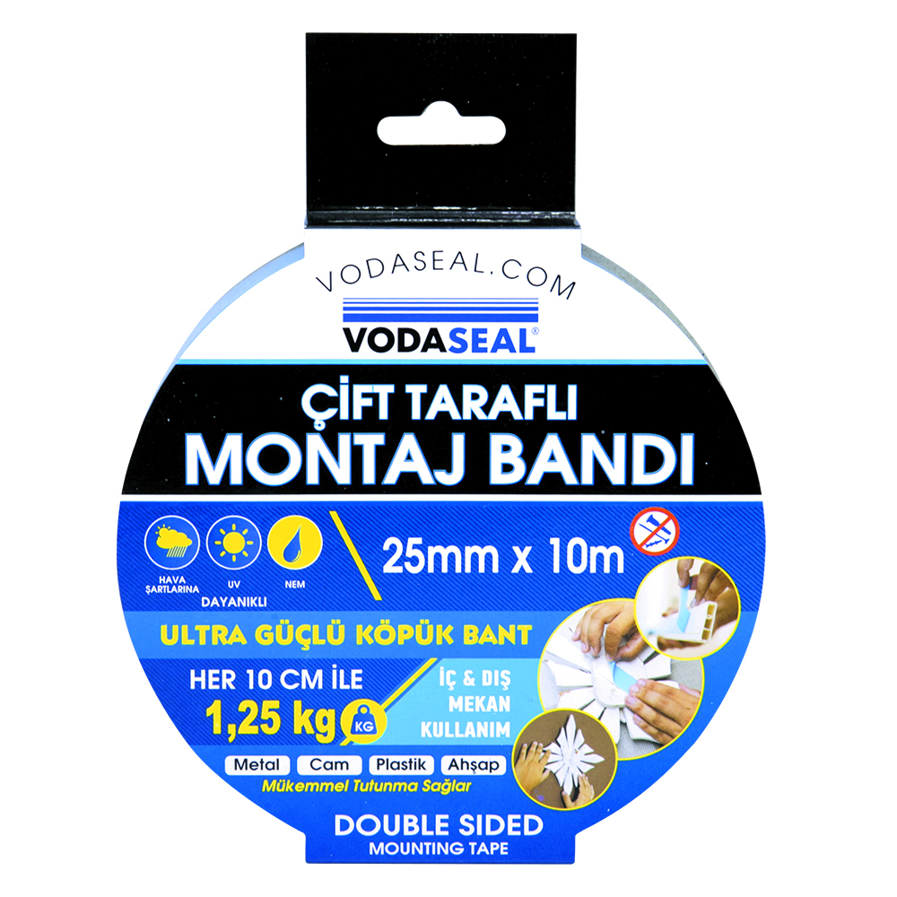 VODASEAL İKİ TƏRƏFLİ SKOÇ 25MM*10M AĞ