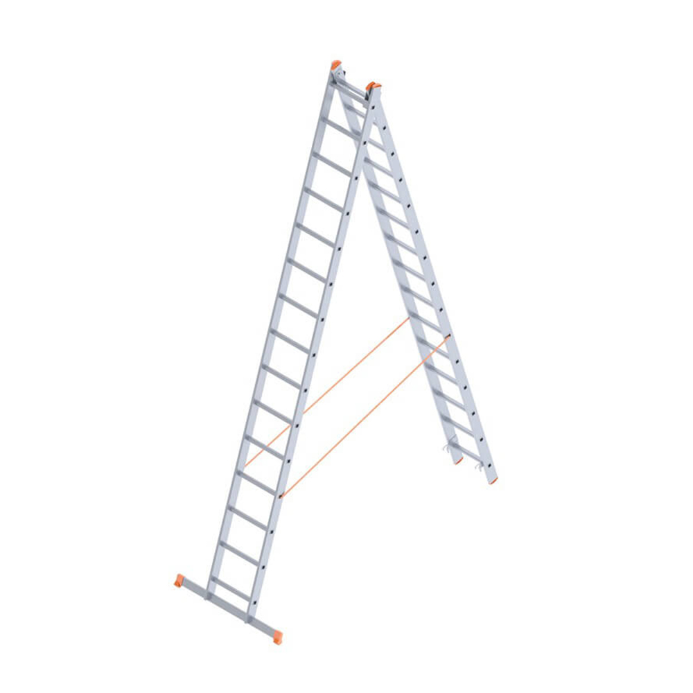 SƏNAYE TİPLİ ALÜMİNİUM YIĞILAN NƏRDİVAN 2 HİSSƏ, 15 PİLLƏLİ